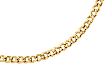 9ct Yellow Gold Curb Chain Anklet, 2 of 7