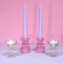 Glass Double Ended Candlesticks And Tealights, thumbnail 6 of 7