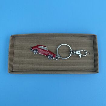 Classic Red Sports Car Keyring, 4 of 4
