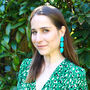 Turquoise Blue Orla Dangle Earrings, thumbnail 2 of 3