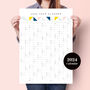 2024 Geometric Year Planner Calendar, thumbnail 1 of 3