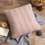 Giant Cable Cushion Knitting Kit, thumbnail 2 of 9