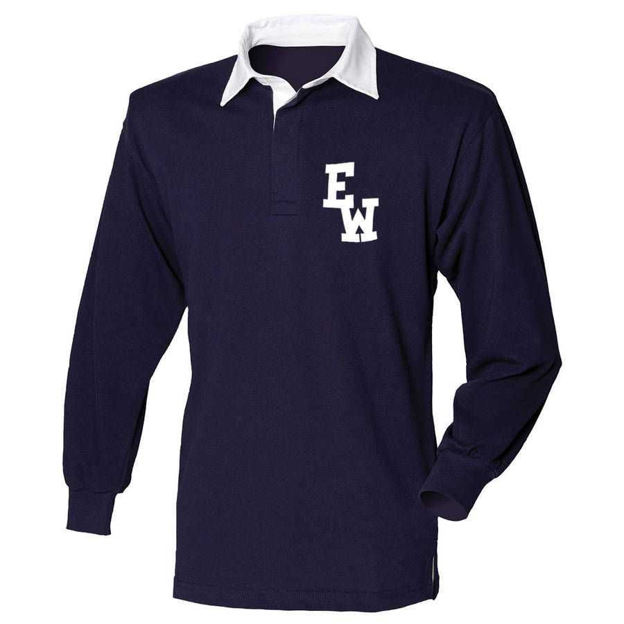 Personalised Monogram Mens Rugby Shirts By Forever After | notonthehighstreet.com