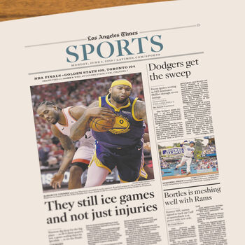 Golden State Warriors Personalised Nba Basketball Gift Newspaper Book, 12 of 12