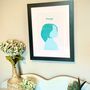 Personalised Silhouette Portrait Print, thumbnail 2 of 10