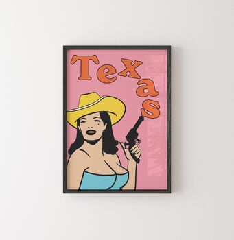 Texas Cowgirl Print, 3 of 3