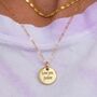 Personalised Gold Plated Tag Necklace, thumbnail 1 of 8