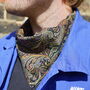 Mens Black Mixed Paisley Print Neckerchief, thumbnail 1 of 12