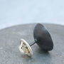 Black Pearl Tie Pin. 30th Anniversary Gift For Him, thumbnail 3 of 6