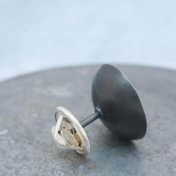 Black Pearl Tie Pin. 30th Anniversary Gift For Him, 3 of 6