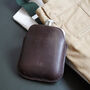 Steel Hip Flask With Personalised Leather Sleeve, thumbnail 11 of 12
