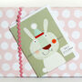 Mini Rabbit Greetings Card, thumbnail 2 of 5