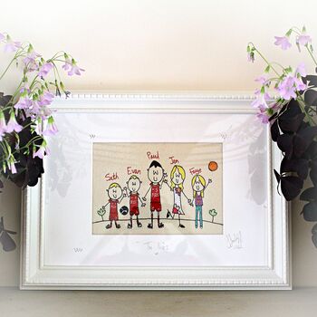 Personalised Family Picture Portrait Embroidery, 11 of 12