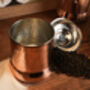 Set Of Three Solid Copper Canisters, Copper Kitchen Food Storage Jars, thumbnail 4 of 5