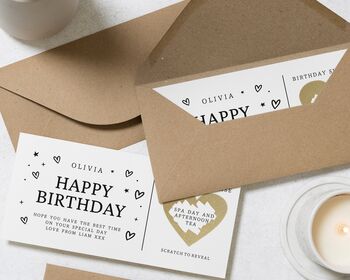 Simple Happy Birthday Scratch Voucher, 3 of 4
