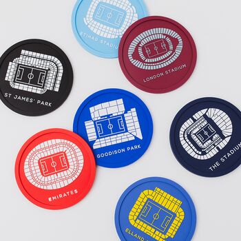 Football Stadium Pvc Coaster + Optional Matching Engraved Mug Gift, 2 of 12