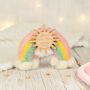 Personalised Felt Rainbow Christening Ornament Gift, thumbnail 1 of 3