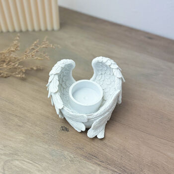 Sparkly Angel Wing Tealight Holder Remembrance Gifts, 3 of 10