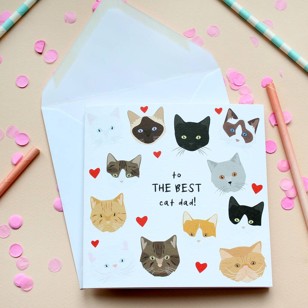 'Best Cat Mum' Or Dad, Father's Day Card, 1 of 3