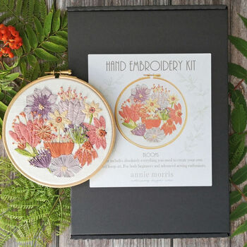Summer Blooms Floral Hand Embroidery Kit, 3 of 8
