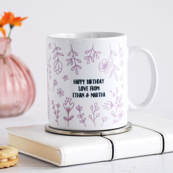 Mother, Personalised Floral Mother's Day Mug, 2 of 3