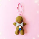 personalised gingerbread man teddy