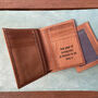 Genuine Leather Wallet, Sustainable Personalised Gift, thumbnail 1 of 11