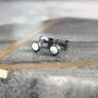 Tiny Dot Sterling Silver Stud Earrings, thumbnail 3 of 6