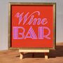 Wine Bar Interior Wall Art Typography Sign, thumbnail 2 of 6