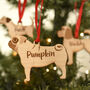 Personalised Dog Breed Wooden Christmas Tree Decoration, thumbnail 8 of 8