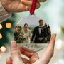 First Christmas Married 2025 Photo Ornament Mr And Mrs, thumbnail 5 of 8