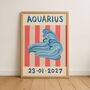 Horoscope Kids Personalised Birthday Art Print, thumbnail 10 of 12