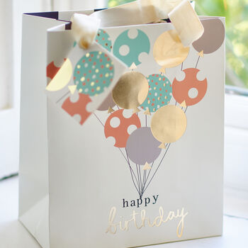 Happy Birthday Balloons Gift Bag, 2 of 3