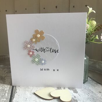Personalised With Love On Mothers Day Card, 3 of 4