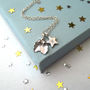 Personalised Holly And Initial Star Necklace, thumbnail 3 of 10