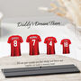 Personalised Dad Dream Team Football Shirt Plaque, thumbnail 1 of 10