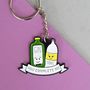 'You Complete Me' Gin Keyring For Partner, thumbnail 3 of 6
