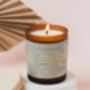 Personalised Christmas Candle – Postcard Style Foil Label Gift – Festive Soy Wax Candle, thumbnail 4 of 6