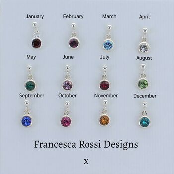 30th Birthday Infinity Birthstone Bead Necklace, 5 of 5