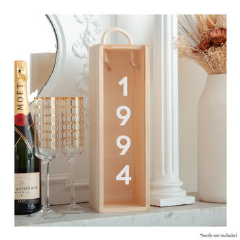 Personalised Birth Year Bottle Box, 2 of 6