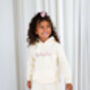 Child's Embroidered Italic Name Hoodie Jumper, thumbnail 9 of 12