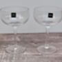 Set Of Two Linear Patterned Champagne/Coctail Saucers/Glasses, thumbnail 1 of 4