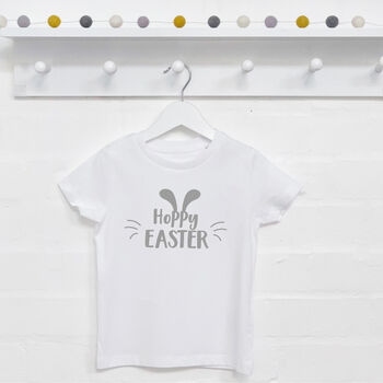 Hoppy Easter Kids T Shirt, 3 of 5