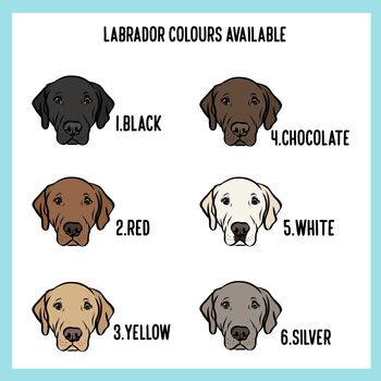 Personalised Labrador Mouse Mat, 4 of 5