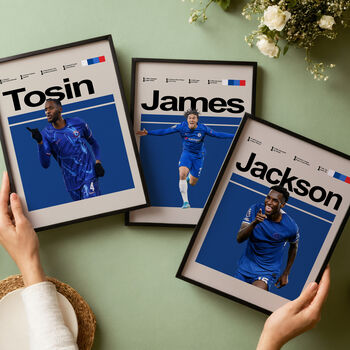 Set Of Three Chelsea Football Player Posters, 4 of 7