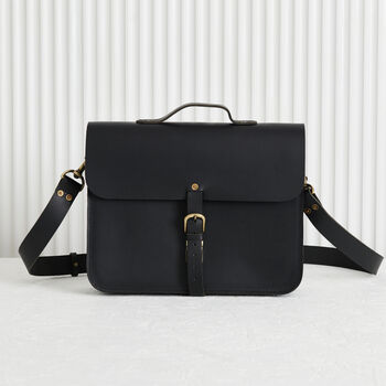 Handmade Leather Laptop Bag With Lifetime Guarantee, 8 of 9