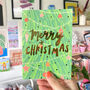 Merry Christmas Greeting Card, thumbnail 1 of 3