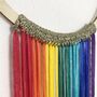 Personalised Wooden Name Hoop With Rainbow Fringing, thumbnail 5 of 9