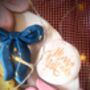 Hand Iced Personalised Multi Coloured Christmas Bows Biscuit Gift Box, thumbnail 4 of 8