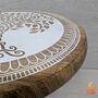 Wooden Gift For Mum,Tripod Table Featuring Celtic Tree Of Life, thumbnail 5 of 10
